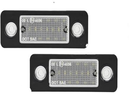ZAPYVET 2PCS, for VOLVO, C30 2008 2009 2010 2011 2012 2013 Xenon White Car Number License Plate Light Lamp OEM 31213991 LED License Plate Lamp