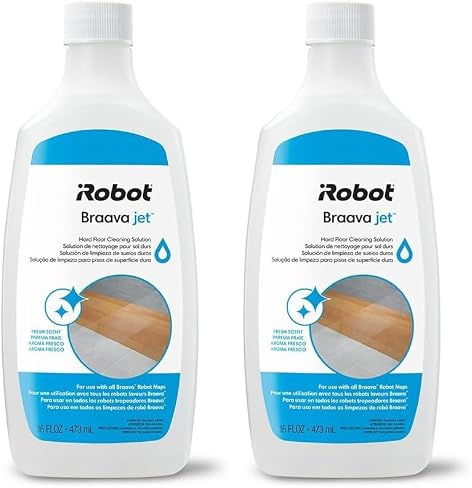 iRobot Originalteile - Hartboden-Reinigungslösung, Bodenreiniger 4632819, iRobot Original Zubehör, Kompatibilität mit allen Braava Serien und Roomba Combo Robotern (Packung mit 2)