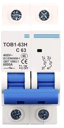 Disjoncteur 2P 20A 400V 50HZ/60HZ Disjoncteur AC MCB Type C 1Pcs(40A)