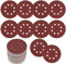 30 Pièces Disques Abrasifs 125 mm/5 Pouces, Disque de Ponçage Grain 180, Papier Abrasif 8 Trous, Feuilles Abrasives pour Ponceuse Orbitale Aléatoire Murale