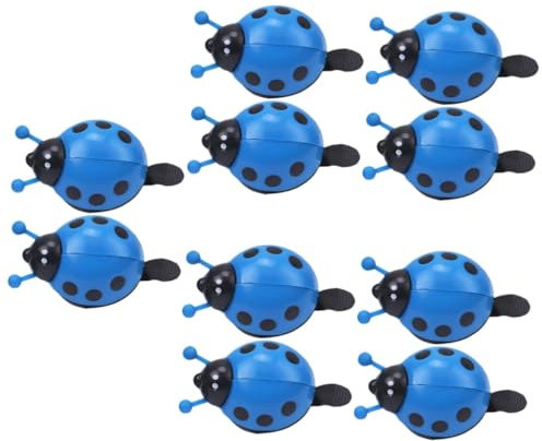 ibasenice 5 Set Campanello della Bicicletta Coccinella di Bici Campanello per Biciclette da Adulto Campana in Bicicletta Campanello per Mountain Bike Bike Bell Plastica Blu 2 Pezzi*5