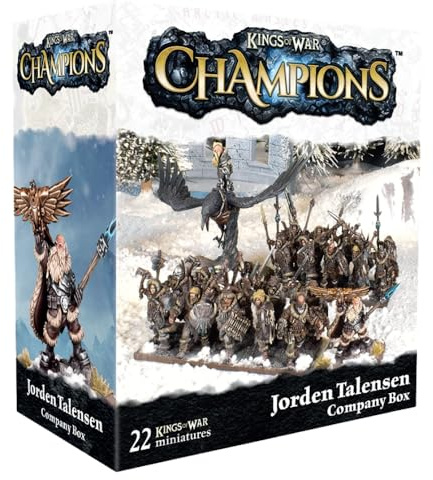 mantic Games | Kings of War Champions Jorden Talensen Company Box | Fantasy Miniatures Company Starter | Army Expansion Set