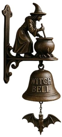 Hexen Bewegungsmelder Türklingel Magie Sound Lichteffekt Halloween Outdoor Metalldeko Outdoor Halloween Deko Metall Hexen