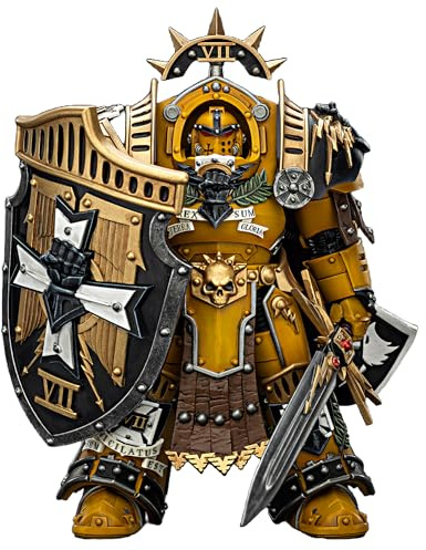 TOYVERSE JOYTOY Imperial Fists Legion Praetor 1/18 Tartaros Actionfigur | Mit Power Sword und Vigil Storm Shield, beweglichen Gelenken und detailreicher Rüstung; Sammlermodell ab 15 Jahren