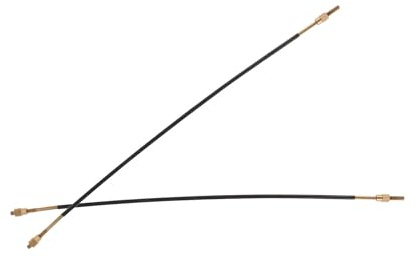 SECFOU Cello Schwanzkordel in Schwarz für 4/4 und 3/4 aus Stahl 2 Stück Einfach zu Montierender Cello Saitenhalter Vielseitig Passend