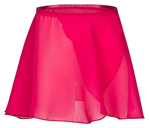 tanzmuster gonnelino a Portafoglio da Danza Classica 'Emma' in Chiffon per Bambini in Fucsia, 104/110 (5-6 Anni)