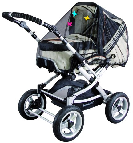 Sunnybaby D10359 Universal-Insektenschutz mit Deko-Schmetterlingen, schwarz