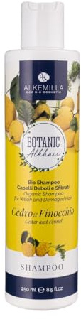 Alkemilla Shampoo Bio und Fenchel, transparent, Zedernholz, 250 ml