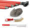 BARETTO Kit Pulizia Camino, Kit Pulizia Camino con Prolunghe di 10 Metri con Curvatura a 45°, Kit Pulizia Canna Fumaria con Scovolo in Acciaio (250 mm)