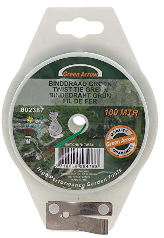 100m Bindedraht Gartendraht Pflanzenbinder Blumenbindedraht Draht mit Drahtschneider
