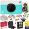 KODAK Printomatic Fotocamera istantanea (Blu) Pacchetto all-Inclusive + Carta Fotografica Zink (20 Fogli) e Molto Altro