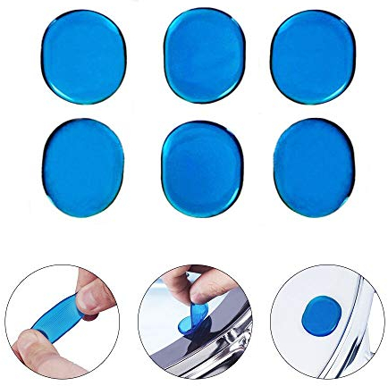 Dämpfer Pads 6stk Trommel Gel Pads Silikon für Schlagzeug Klangregelung Snare Drum Floor Tom Blau