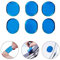 Dämpfer Pads 6stk Trommel Gel Pads Silikon für Schlagzeug Klangregelung Snare Drum Floor Tom Blau