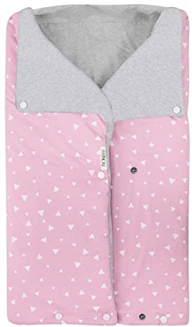 JYOKO Kids Fußsack für Kinderwagen, Footmuff (PINK Sparkles, Baumwolle)
