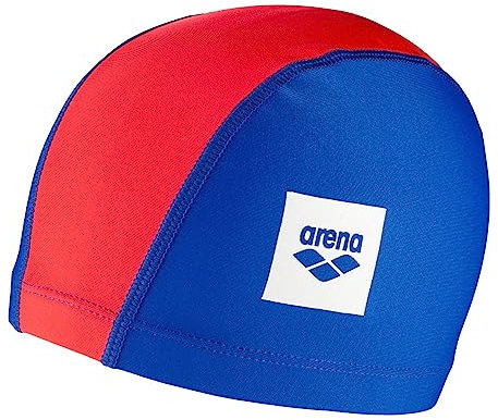 arena Unix II Junior Cuffia Unisex in Tessuto, Cuffia Piscina Bambino e Bambina, Cuffia Nuoto in Tessuto Elasticizzato ad Asciugatura Rapida, Cuffia Morbida e Resistente