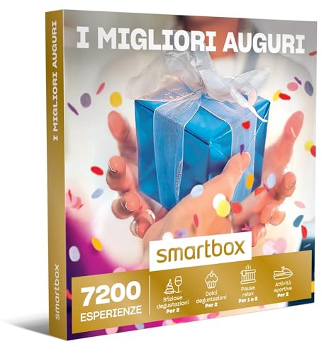 Smartbox - Cofanetto Regalo I Migliori Auguri - Idea Regalo Originale - Degustazioni, momenti Relax o attività per 1 o 2 Persone