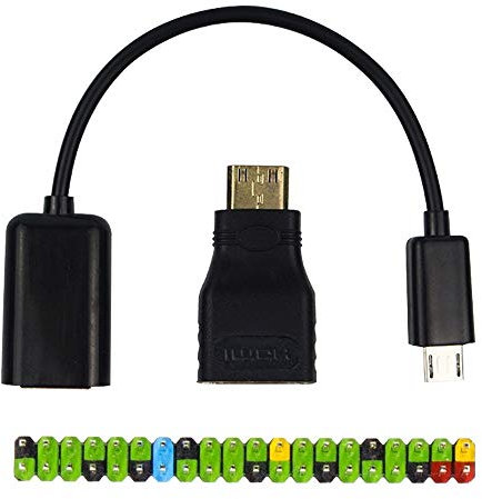 Low Voltage Labs - 3 in 1 Raspberry Pi Zero Adapter Kit: Color Coded GPIO Header, Mini-HDMI to HDMI, Micro USB to USB