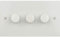 Schneider Electric Ultimate Flat Plate - 3 Gang 2 Way LED Dimmer Light Switch, 75W/VA, GU6232LPW, White