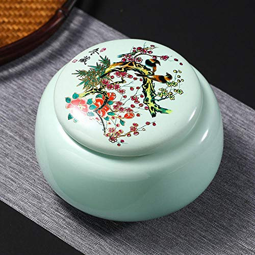 Teezeremonie Zubehör Keramik Teekanne Geschenkbox Set versiegelt Lagertank Teekanne eine halbe Celadon Winter tibetischen Teekanne jnkdkd21