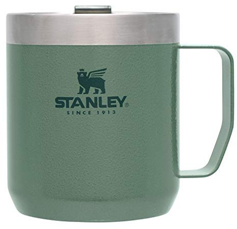STANLEY 09366-013 - Taza clásica al vacío, 349.0 ml (0.35 L), verde, retención de calor y frío, fabricada en Japón