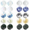 TBOSEN Set mit 10 Paar gemischten Stein-Ohrstöpseln Ohrlehren Ohrtunnel Double Flare Plugs Expander Body Piercing Schmuck 0g-5/8 in 8mm-16mm