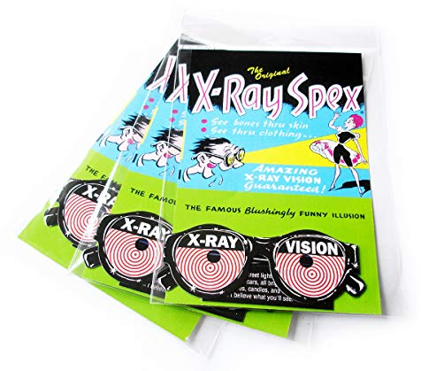 3 x Röntgenbrille, X-Ray-Spex, lustige Partybrillen