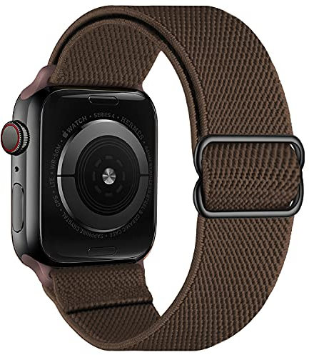 Cinturino Intrecciato Compatible con Apple Watch 38mm 40mm 41mm 42mm 44mm 45mm 49mm, Sportiva Nylon Regolabile Ricambio Elastica Cinturi Compatible per iWatch Séries 9/8/7/6/5/4/3 SE Ultra 2/1