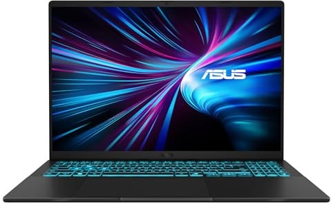 ASUS V16 V3607VH-RP019 Gaming-Laptop, 40,6 cm (16 Zoll), WUXGA 144 Hz, Intel Core 7 240H, 16 GB RAM, 512 GB SSD, NVIDIA RTX 5050 8 GB, ohne Betriebssystem, Mattschwarz, spanische QWERTY-Tastatur