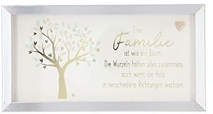 Depesche 11627-002 - Bilderrahmen mit Kompliment, kleiner Deko-Rahmen mit hübschem Spruch, ca. 19 x 10 x 1,9 cm, ideal als Geschenk oder kleine Aufmerksamkeit, Türkis