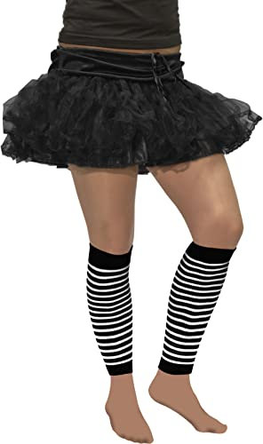 Bock op Kölle Kniestrümpfe, Overkneestrümpfe, Stulpen, Overkneestulpen in diversen Farben (schwarz-weiß S)