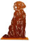 Terma Stahldesign Rost Hund Golden Retriever Lebensgroß Handmade Germany tolle Gartendeko aus Metall Figur deko Geschenk Rostfigur Garten deko Gartenfigur, hundegrab deko