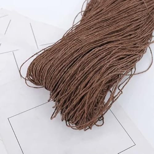 VIXDA 500g Natural Raffia Paper Straw Hat Knitting Yarn Straw Threads for DIY Hand Knitted Crochet Hat HandBag Basket Rattan Material