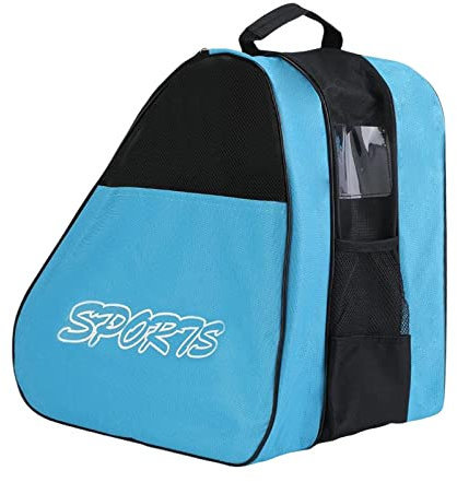 F Fityle Bolsa para Patines de y en línea, Bolsa de Almacenamiento Grande para Patines de, Patines de Ruedas, Patines en línea para niños y Adultos, Azul