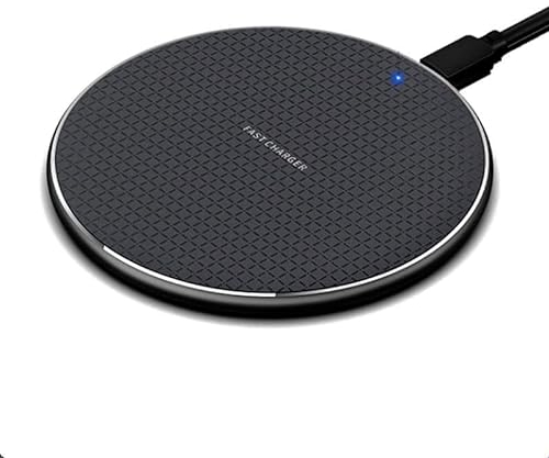 Ziyan Wireless Charger Qi Ladegerät Induktive Ladestation Kabellos für Samsung Galaxy S21/S20/S10, Note 20/10 Ultra und Huawei P30 etc