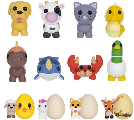 Adopt Me! AME0050 - 10er Figuren Pack, offizielle Figuren mit exklusivem Spielcode