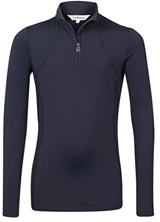 LeMieux Young Rider Unterziehshirt – My Long Sleeve Athletic Thermal Shirts – Reitbekleidung & Ausrüstung für Reiten, indigo, 11-12 Jahre