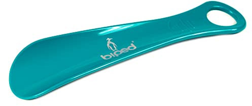 biped tire-chaussures en plastique 18 cm – Petit chausse-pied ergonomique pour voyage, enfants et adultes – Facile à transporter et utiliser au quotidien z1560(pétrole)