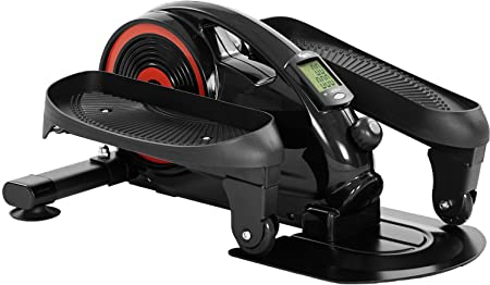 KM Fit Leg Trainer con Pantalla LCD y App | Bicicleta estática | Mini Bicicleta elíptica | Crosstrainer para casa y Oficina | Resistencia magnética continuamente Ajustable | hasta 100 kg