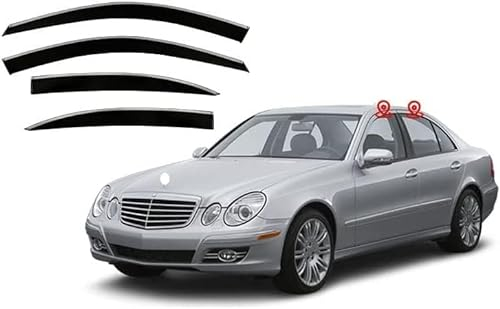 NOVSKI Auto Windabweiser Regenabweiser für Mercedes-Benz E-Class W211/W212/W213 2003-2017+,Vorne Hinten Seitenfenster Beschlagfrei Beschattung Langlebiger Fenster ZubehöR.,A-W211/2003-2008