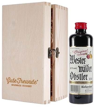 Birkenhof Westerwälder Obstler 0,35L mit Geschenk-HK
