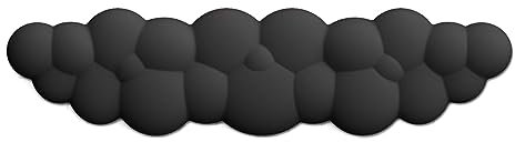 ciciglow Keyboard Cloud Wrist Rest, Silicone Memory Foam Cloud Palm Rest Keyboard Ergonomic Mouse Wrist Support for Relieve Wrist & Arm Pain for PC Gaming Office Computer Laptop (Black)