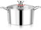 Joyfair Olla de acero inoxidable para inducción con tapa de cristal (22 cm)