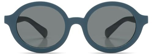 KOMONO Lele JR. Stein Kinder-Runde Sonnenbrille mit UV-Schutz und kratzfesten Gläsern, Für Babys, Kleinkinder, Unisex Mädchen und Jungen im Alter von 1-2