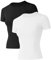 IECCP Activewear-T-Shirts für Damen Kurzarm Sport Sommershirt Casual Laufshirt Funktionsshirt Schnell Trocken Yoga Gym Shirts 2er Pack L