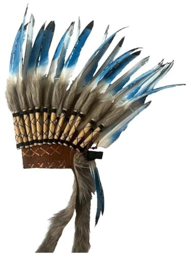 Indianerhut Häuptling Kopfschmuck Indianer Stirnband Indianer Federkopfschmuck Arabischer Hut Für Kleid Party Cosplay Tanzshow