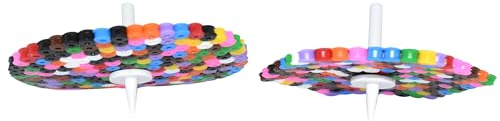 Generisch Kreisel für Bügelperlen | Set 25 Stück | Kunststoff Kreiselhalter | Mehrfarbig | Kind | Spinnender Kreisel