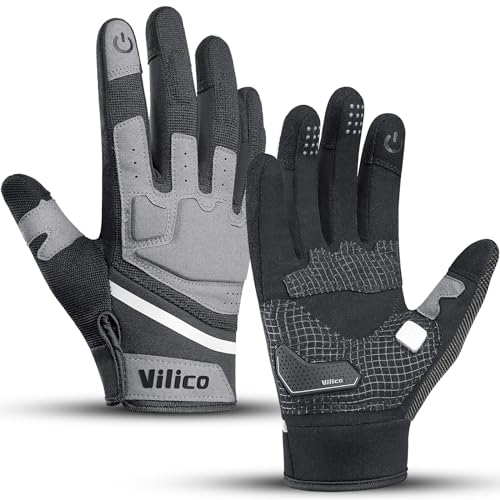 Vilico Motorradhandschuhe Sommer, Motorrad Handschuhe Herr Damen Touchscreen, Taktische Handschuhe für Airsoft Motocross Fahrrad