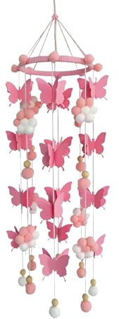 Schmetterlings-Krippen-Mobile | Schmetterling Baby Mobile | Babybett-Mobile Schmetterlinge | Kinderzimmer-Mobiles Mit Kugeln Und Schmetterlingen, Schmetterlings-Mobiles Für Heimdekoration Und Babyzimm