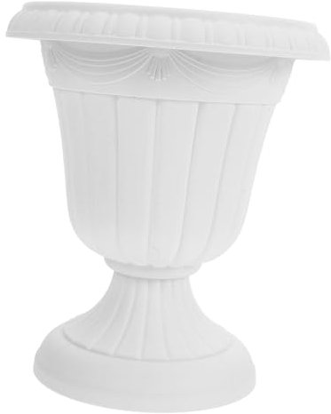 Parliky Weißer Romsäulen Blumentopf aus PP im Vintage Stil für Feste
