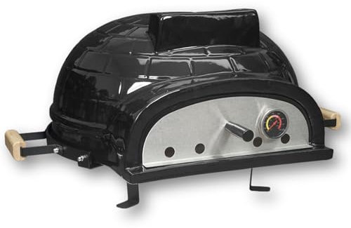 Sac Kamado 21 Tabletop Pizza Oven, Portable Outdoor Ceramic Grill, Charcoal and Wood Fired, High Heat Retention, Cook up to 28 cm Pizzas.